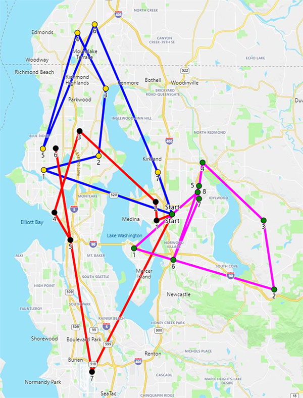 Bing Maps Multi-itinerary Optimization – Automate And Optimize Route ...