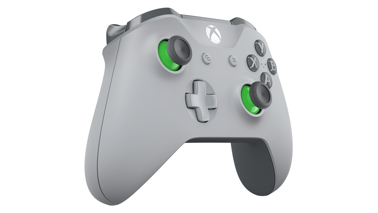 Xbox ワイヤレス コントローラー - グレー/グリーン