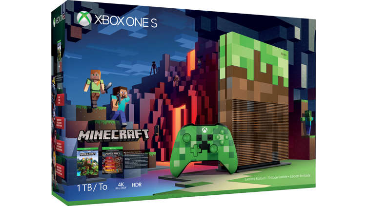 Limitovaná edice Xbox One S s motivem Minecraftu ode dneška v prodeji