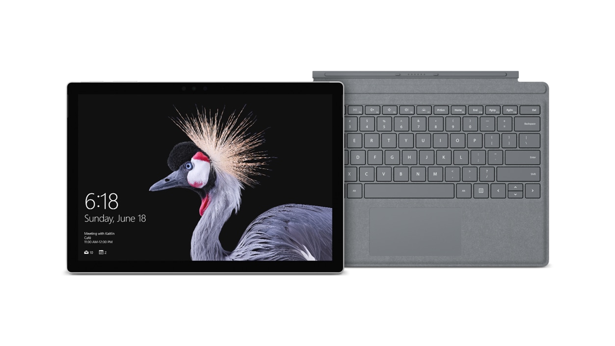 Surface Pro with platinum type cover