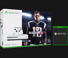 Xbox One S 500GB Console - Madden 18 Bundle + Free Game of Choice