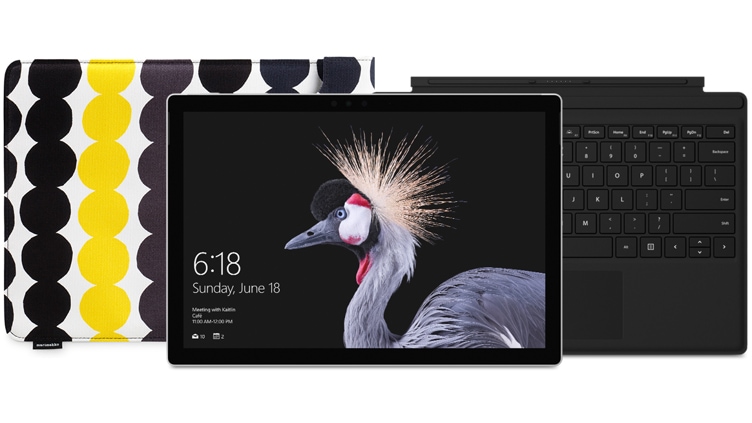 Surface Pro Core i5 128GB + Black Type Cover Bundle + Get a FREE Sleeve