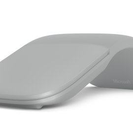 Microsoft Surface アーク マウス (ライト グレー、Bluetooth、タッチ