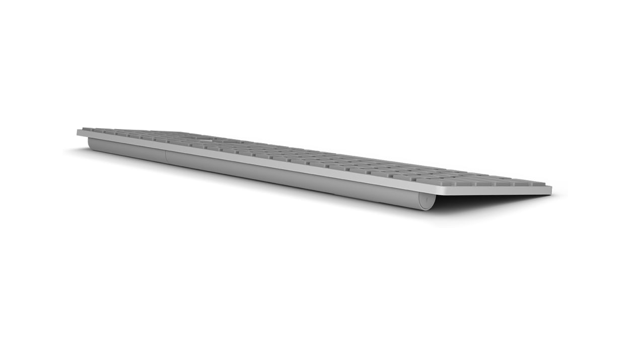 Back left angled view of Surface Keyboard.