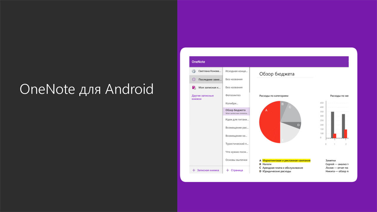 Видео. OneNote для Android - Служба поддержки Майкрософт