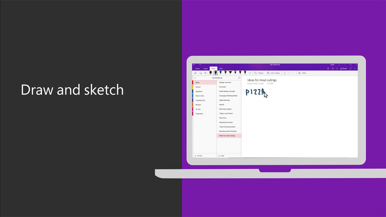 Video: Draw and sketch in OneNote - Microsoft Support