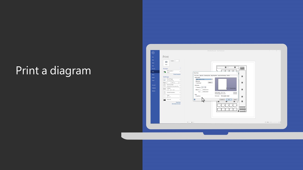 Video: Print a diagram - Microsoft Support