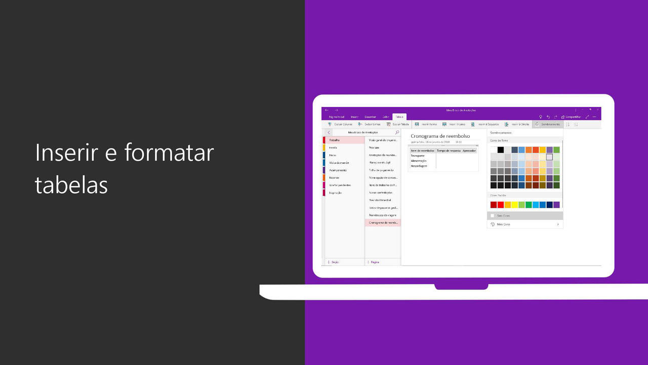 Inserir uma tabela - Suporte da Microsoft