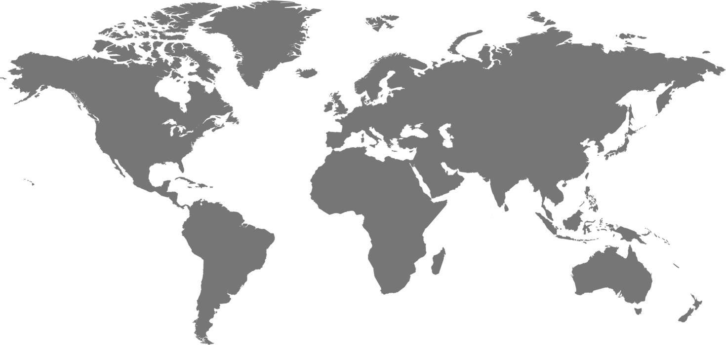 A world map with blue dots in the Americas, Africa, and Eurasia, but concentrated mostly around the coastal United States, east Africa, and India.