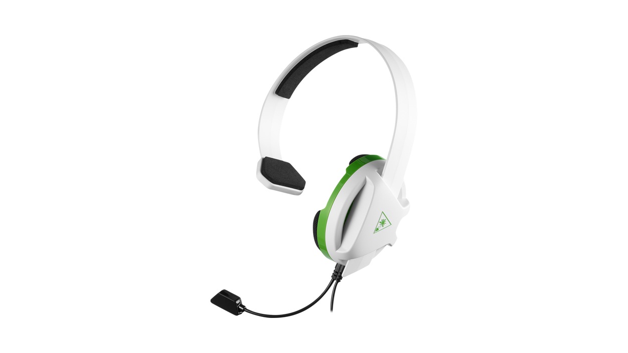Turtle Beach Recon Chat White Gaming Headset Xbox One reverse view