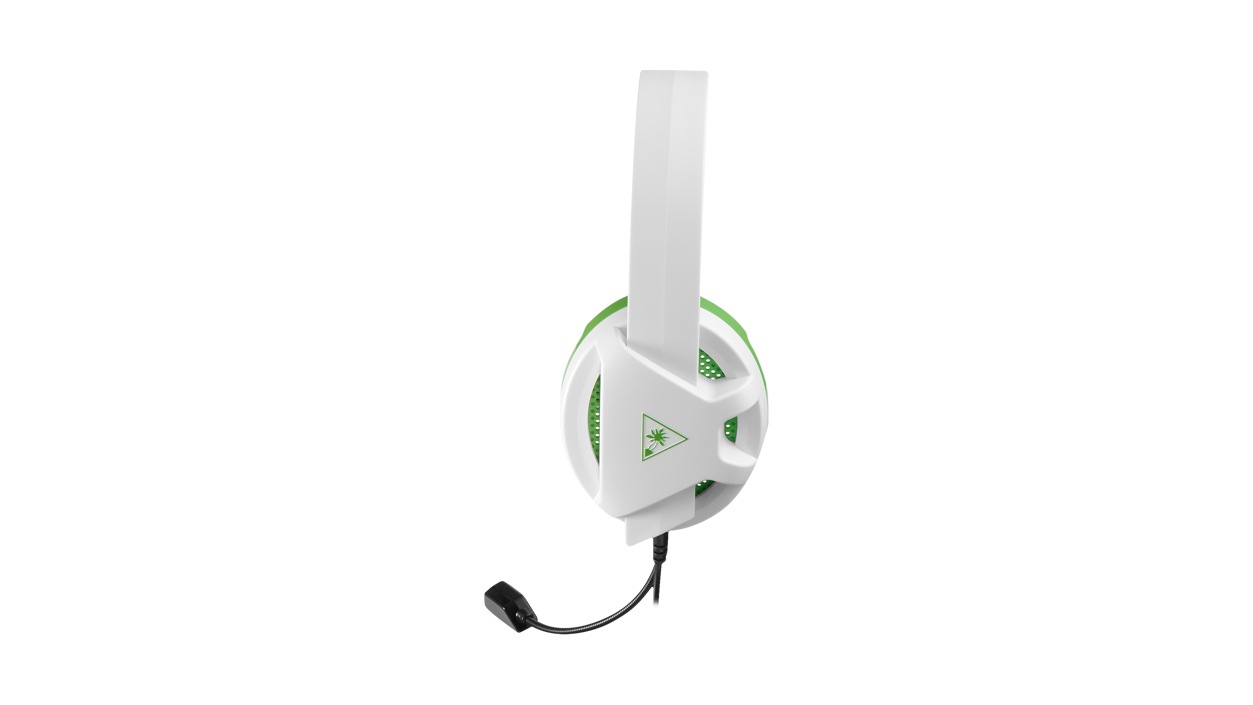 Turtle Beach Recon Chat White Gaming Headset Xbox One side view