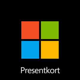 Microsoft-presentkort – digital kod: 400,00 kr