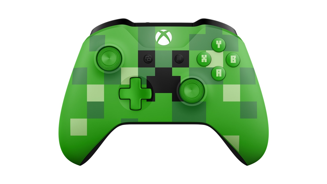 Front view of Xbox Wireless Controller – Minecraft Creeper