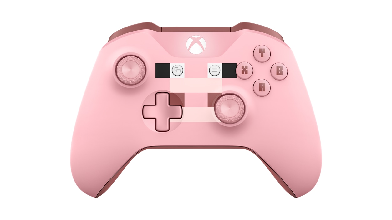 Front view of Xbox Wireless Controller – Minecraft Pig