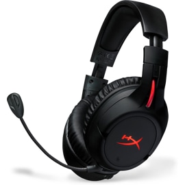Left side view of the Kingston HyperX Cloud Flight with the mic attached