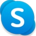 Microsoft Skype-logo. 
