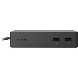 Front view of Surface Dock for Business showing USB ports