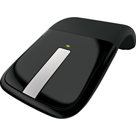 Front angled view of the Arc Touch Mouse in Black.