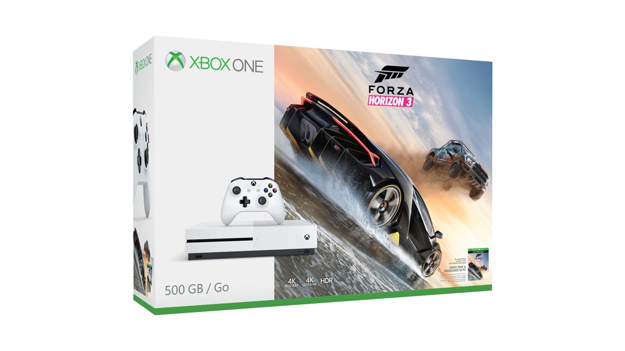 Ensemble Xbox One S Forza Horizon 3 (500 Go)