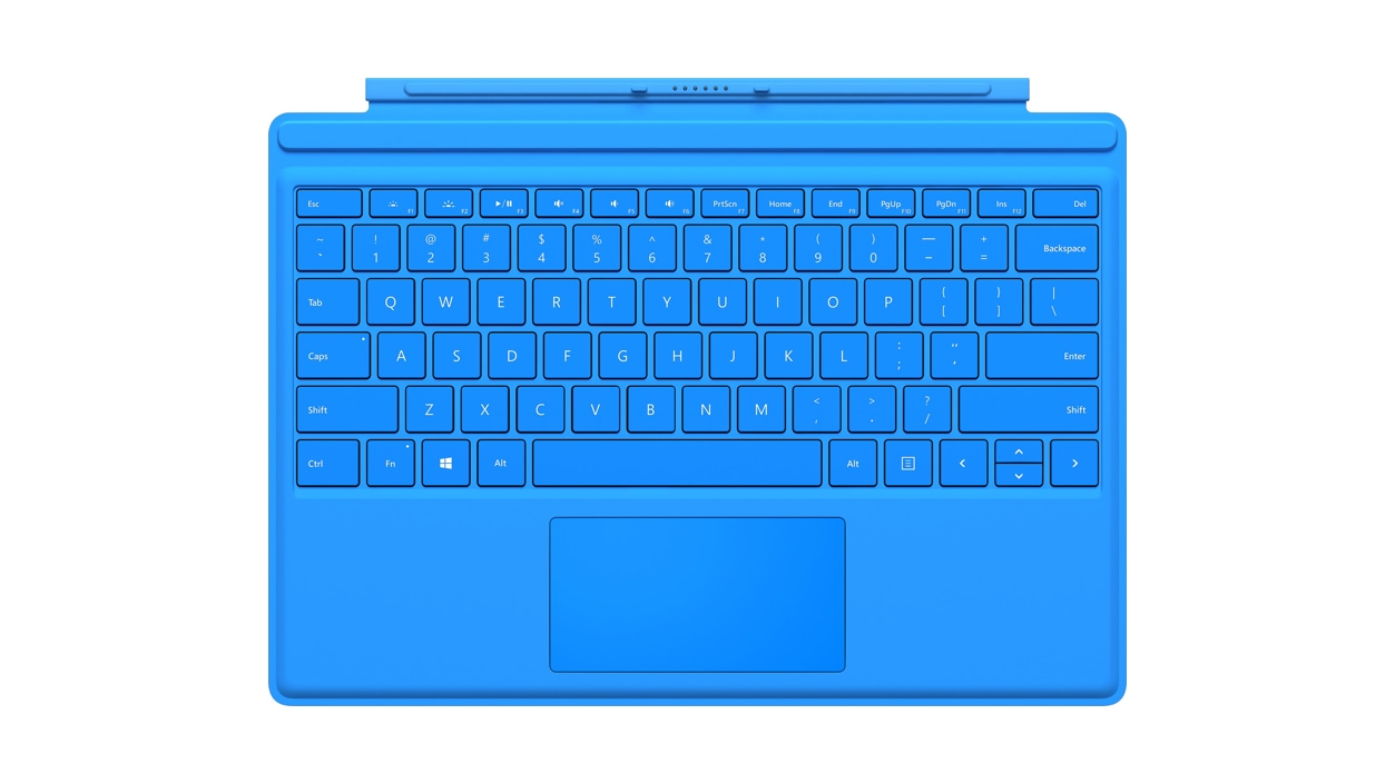 Microsoft Surface Pro 4 Type Cover (Bright Blue - English) 