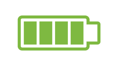 Green battery icon.