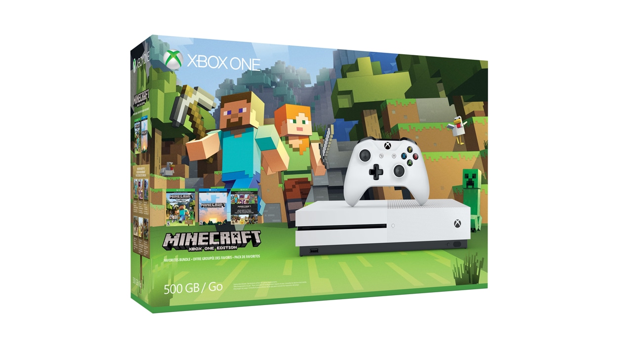 Xbox One S Minecraft Favorites Bundle (500GB)
