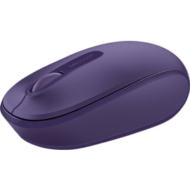 Front angled view of the Microsoft Wireless Mobile Mouse 1850 in Purple