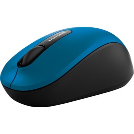 Blue Microsoft Bluetooth Mobile Mouse 3600 - Side Angled View