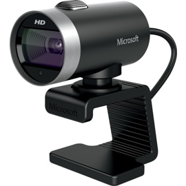 Front angled view of the LifeCam Cinema video camera.