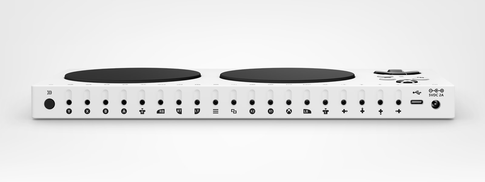 Side view of the Xbox Adaptive Controller