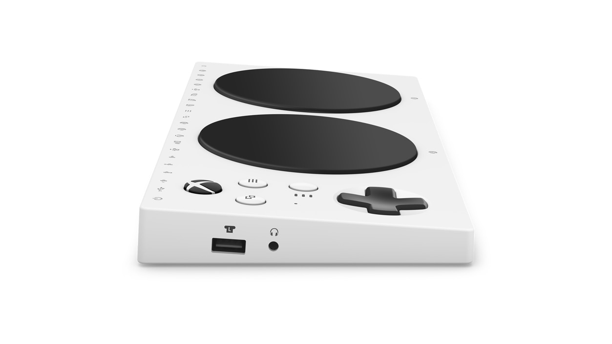 Top left view of Xbox Adaptive Controller.