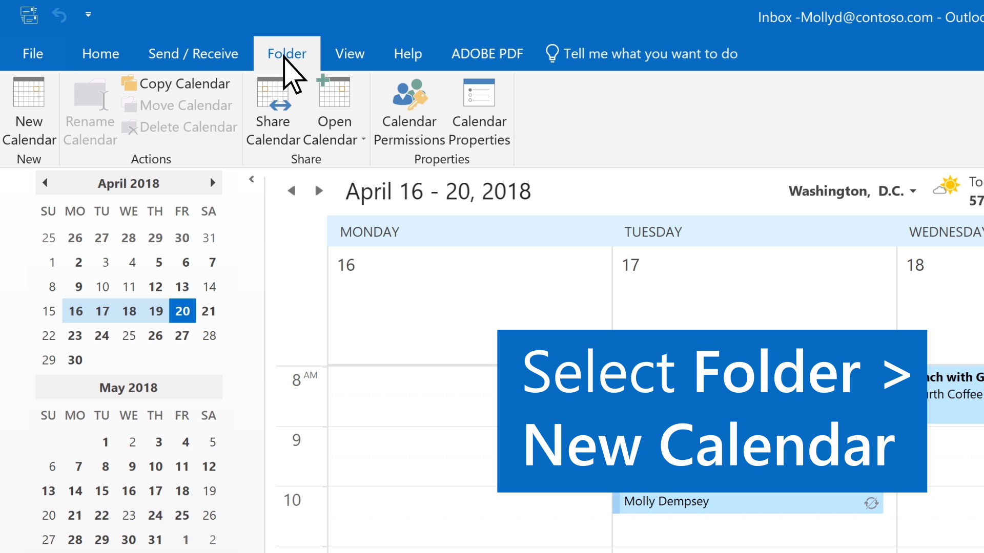 Import calendar