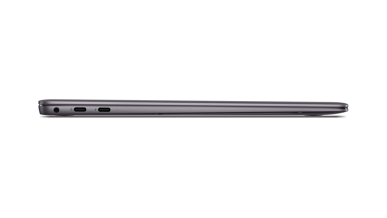 Left side view of the Huawei Matebook X pro closed