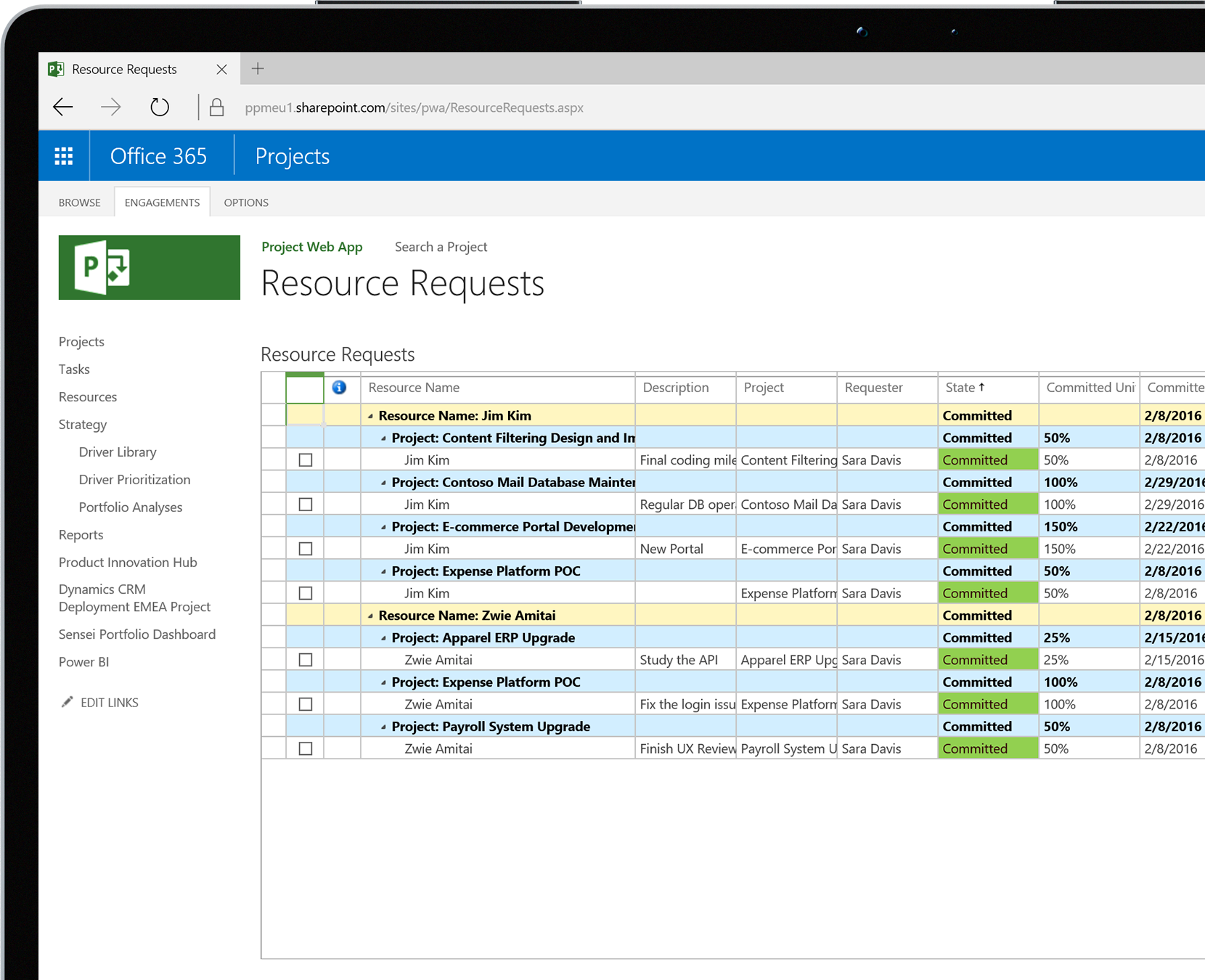 Resource Planning & Time Tracking in Microsoft 365