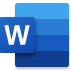 Microsoft Word logo.