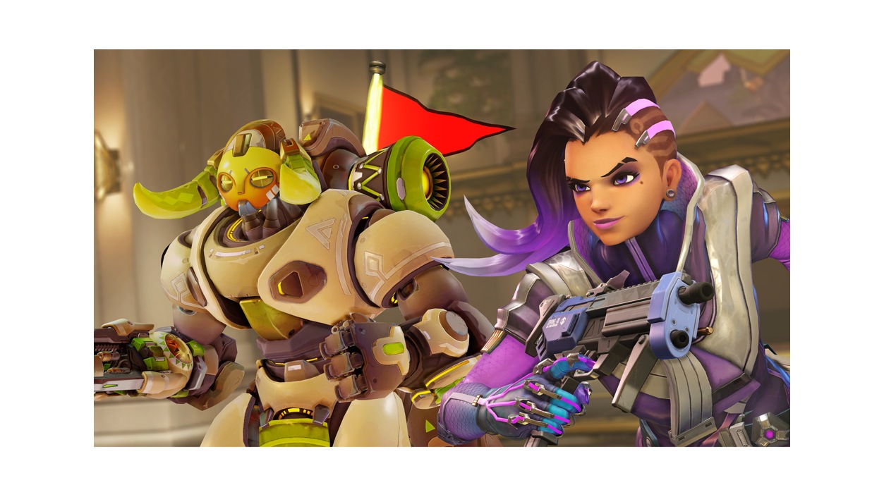 Two characters in Overwatch Legendary Edition 