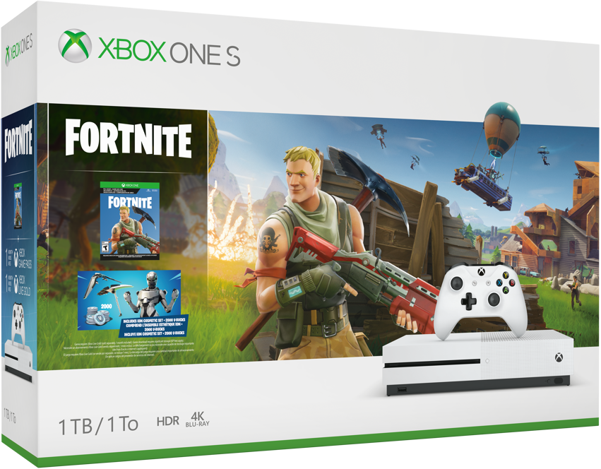 xbox one s fortnite bundle box art - how to get good at fortnite building xbox
