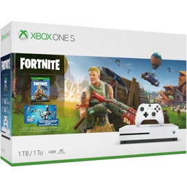 Xbox One S Fortnite-paketets förpackning