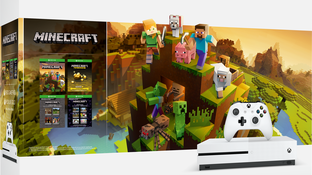 Xbox One S 1 TB 本体 - Minecraft マスター コレクション同梱版