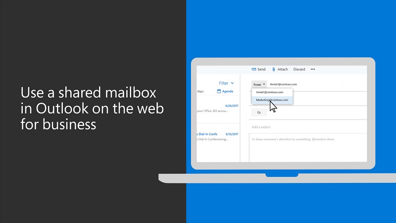 Geniet bovenstaand Schuldig Een gedeeld postvak openen en gebruiken in de webversie van Outlook -  Microsoft Ondersteuning