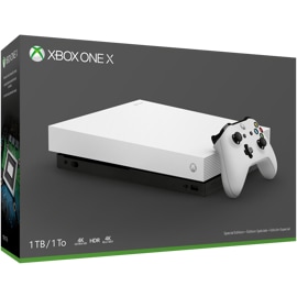 Xbox One X Robot White Special Edition Console box art