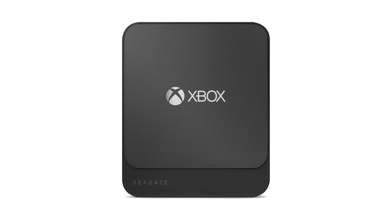 Front view of the Seagate Game Drive for Xbox SSD