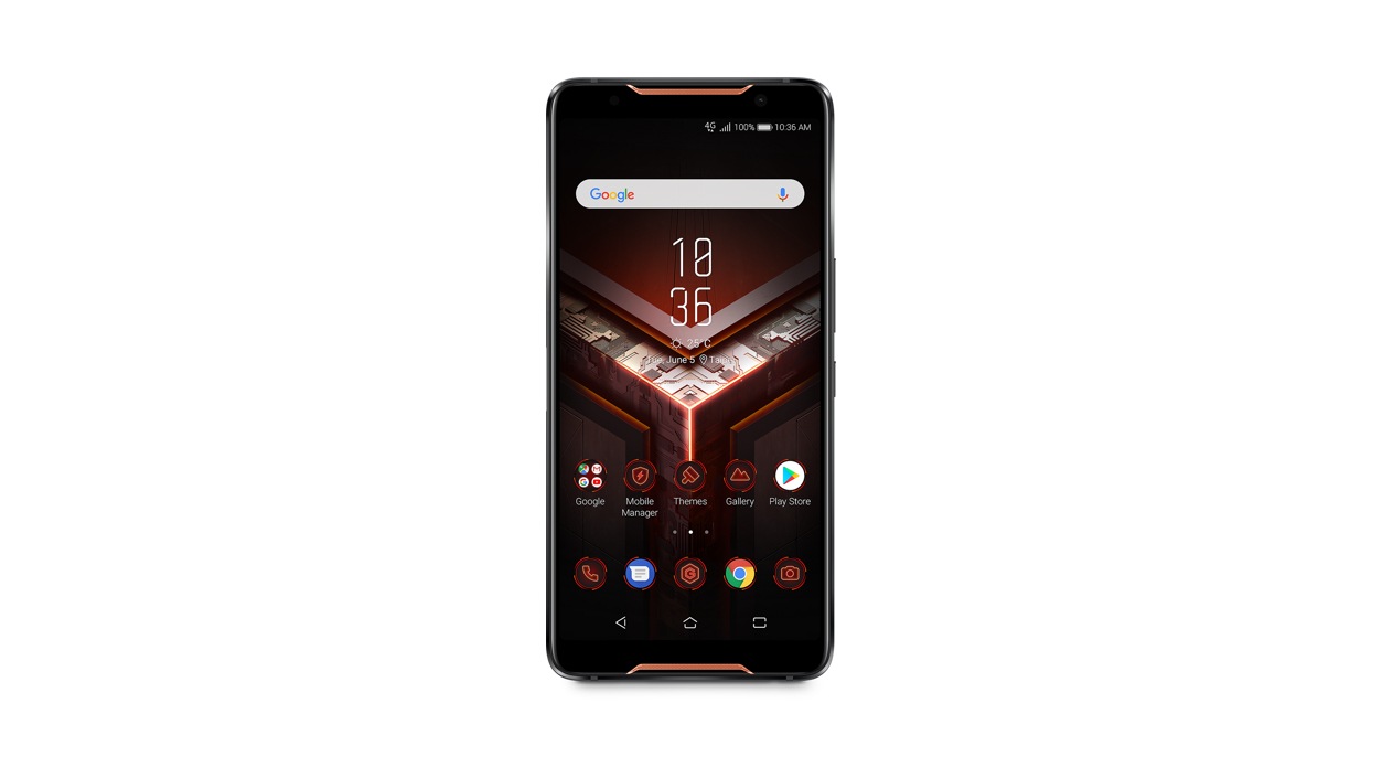 Front view of the Asus ROG phone