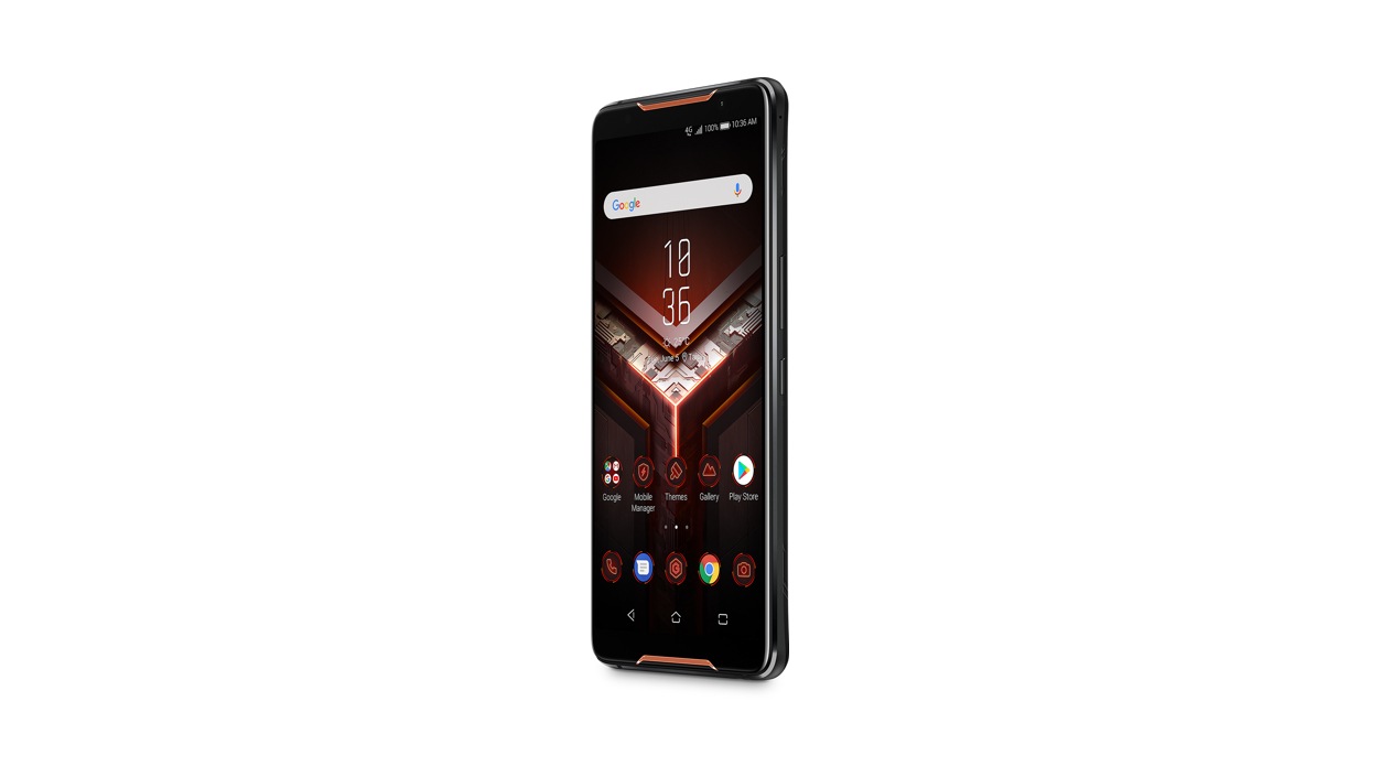 Front right view of the Asus ROG phone