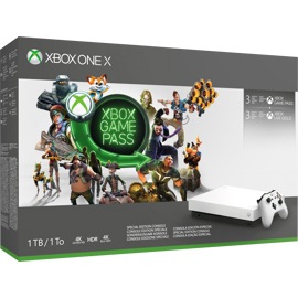 Xbox One X Robot White Special Edition 1 TB Console – Starter Bundle