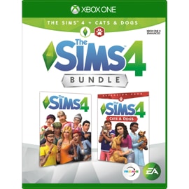 Cover of The Sims 4 and The Sims 4 Cats and Dogs Bundle for Xbox One