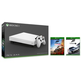 Xbox One X LE White 1TB Console - FH4 & FM7