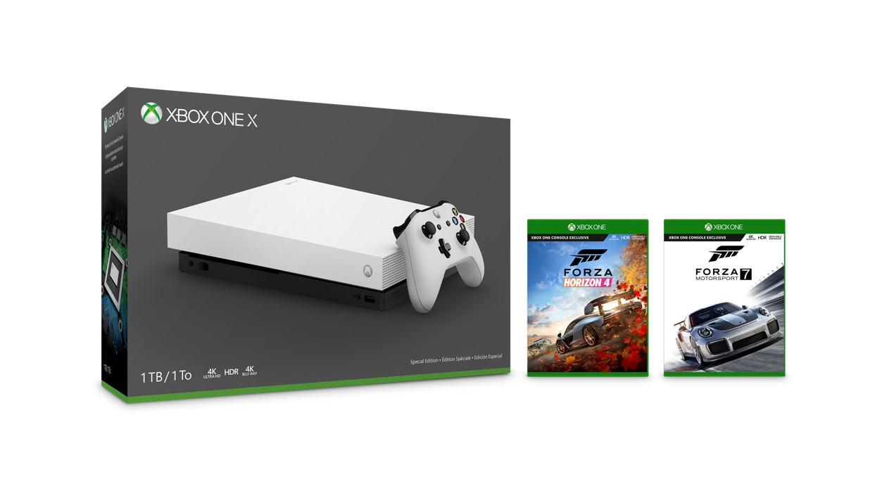 mineral Oficial níquel Xbox One X Robot White Special Edition (1TB) - Forza Horizon 4 Bundle