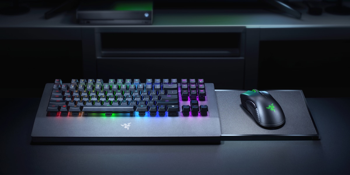 Razer Turret keyboard, zoomed-in image of keys