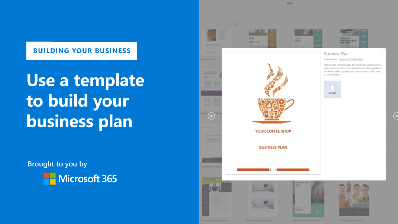 Use a template to build your business plan With Regard To Microsoft Business Templates Small Business